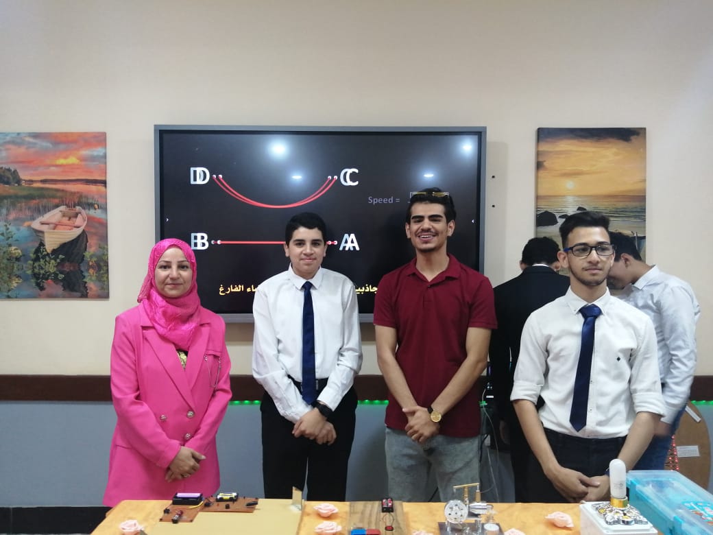 Scientific Vice Dean Visit to the Gifted High School Exhibition